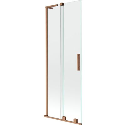 Mexen Velar L parawan nawannowy 2-skrzydłowy rozsuwany 75 x 150 cm, transparent, miedź szczotkowana - 896-075-003-01-65 Mexen Velar L parawan nawannowy 2-skrzydłowy rozsuwany 75 x 150 cm, transparent, miedź szczotkowana - 896-075-003-01-65