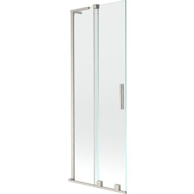 Mexen Velar L parawan nawannowy 2-skrzydłowy rozsuwany 75 x 150 cm, transparent, nikiel szczotkowany - 896-075-003-01-97 Mexen Velar L parawan nawannowy 2-skrzydłowy rozsuwany 75 x 150 cm, transparent, nikiel szczotkowany - 896-075-003-01-97