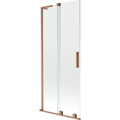 Mexen Velar L parawan nawannowy 2-skrzydłowy rozsuwany 80 x 150 cm, transparent, miedź szczotkowana - 896-080-003-01-65 Mexen Velar L parawan nawannowy 2-skrzydłowy rozsuwany 80 x 150 cm, transparent, miedź szczotkowana - 896-080-003-01-65