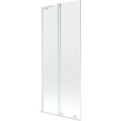 Mexen Velar L parawan nawannowy 2-skrzydłowy rozsuwany 85 x 150 cm, transparent, biały - 896-085-003-01-20 Mexen Velar L parawan nawannowy 2-skrzydłowy rozsuwany 85 x 150 cm, transparent, biały - 896-085-003-01-20