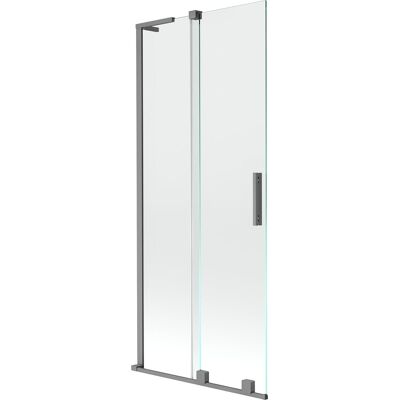 Mexen Velar L parawan nawannowy 2-skrzydłowy rozsuwany 85 x 150 cm, transparent, gun metal - 896-085-003-01-95 Mexen Velar L parawan nawannowy 2-skrzydłowy rozsuwany 85 x 150 cm, transparent, gun metal - 896-085-003-01-95