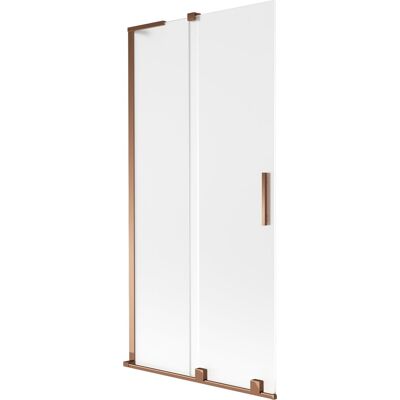 Mexen Velar L parawan nawannowy 2-skrzydłowy rozsuwany 90 x 150 cm, szron, różowe złoto - 896-090-003-31-60 Mexen Velar L parawan nawannowy 2-skrzydłowy rozsuwany 90 x 150 cm, szron, różowe złoto - 896-090-003-31-60