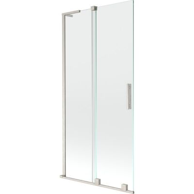 Mexen Velar L parawan nawannowy 2-skrzydłowy rozsuwany 90 x 150 cm, transparent, nikiel szczotkowany - 896-090-003-01-97 Mexen Velar L parawan nawannowy 2-skrzydłowy rozsuwany 90 x 150 cm, transparent, nikiel szczotkowany - 896-090-003-01-97