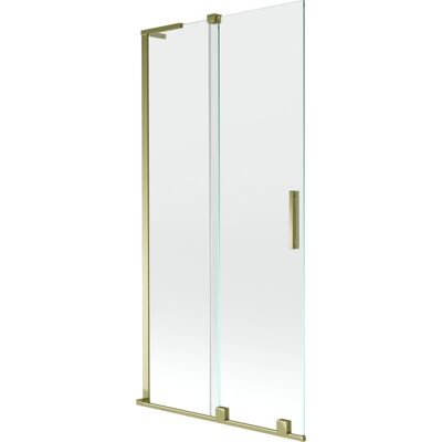 Mexen Velar L parawan nawannowy 2-skrzydłowy rozsuwany 90 x 150 cm, transparent, złoty - 896-090-003-01-50 Mexen Velar L parawan nawannowy 2-skrzydłowy rozsuwany 90 x 150 cm, transparent, złoty - 896-090-003-01-50