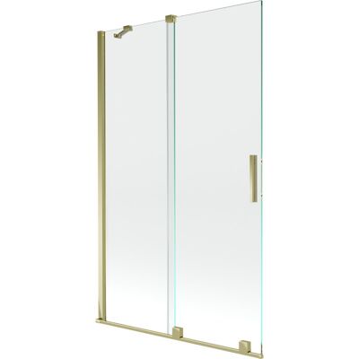 Mexen Velar parawan nawannowy 2-skrzydłowy przesuwny 110 x 150 cm, transparent, złoty Mexen Velar parawan nawannowy 2-skrzydłowy przesuwny 110 x 150 cm, transparent, złoty