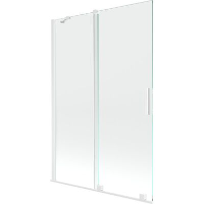 Mexen Velar parawan nawannowy 2-skrzydłowy przesuwny 120 x 150 cm, transparent, biały Mexen Velar parawan nawannowy 2-skrzydłowy przesuwny 120 x 150 cm, transparent, biały