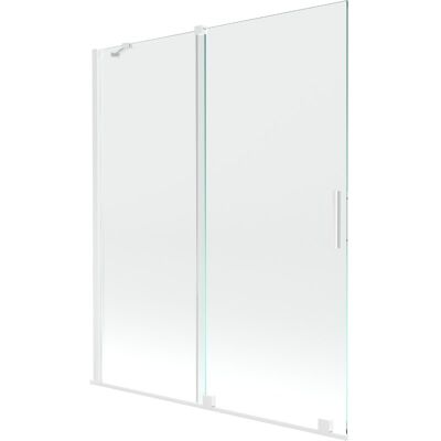 Mexen Velar parawan nawannowy 2-skrzydłowy przesuwny 140 x 150 cm, transparent, biały Mexen Velar parawan nawannowy 2-skrzydłowy przesuwny 140 x 150 cm, transparent, biały