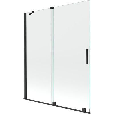 Mexen Velar parawan nawannowy 2-skrzydłowy przesuwny 140 x 150 cm, transparent, czarny Mexen Velar parawan nawannowy 2-skrzydłowy przesuwny 140 x 150 cm, transparent, czarny