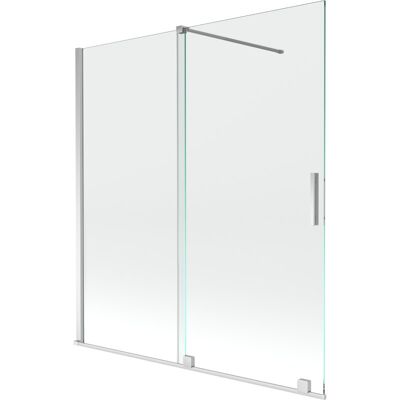 Mexen Velar parawan nawannowy 2-skrzydłowy przesuwny 150 x 150 cm, transparent, chrom Mexen Velar parawan nawannowy 2-skrzydłowy przesuwny 150 x 150 cm, transparent, chrom