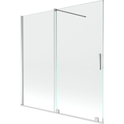 Mexen Velar parawan nawannowy 2-skrzydłowy przesuwny 160 x 150 cm, transparent, chrom Mexen Velar parawan nawannowy 2-skrzydłowy przesuwny 160 x 150 cm, transparent, chrom