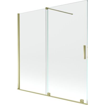 Mexen Velar parawan nawannowy 2-skrzydłowy przesuwny 160 x 150 cm, transparent, złoty Mexen Velar parawan nawannowy 2-skrzydłowy przesuwny 160 x 150 cm, transparent, złoty