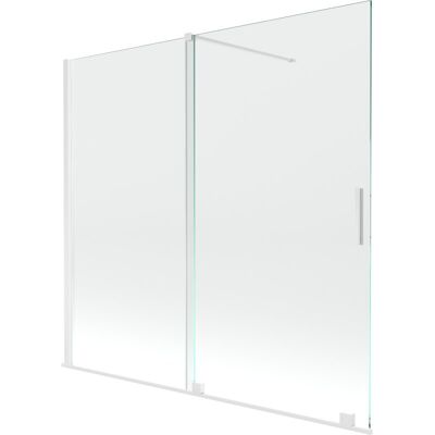 Mexen Velar parawan nawannowy 2-skrzydłowy przesuwny 170 x 150 cm, transparent, biały Mexen Velar parawan nawannowy 2-skrzydłowy przesuwny 170 x 150 cm, transparent, biały