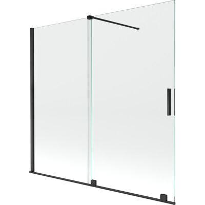 Mexen Velar parawan nawannowy 2-skrzydłowy przesuwny 170 x 150 cm, transparent, czarny Mexen Velar parawan nawannowy 2-skrzydłowy przesuwny 170 x 150 cm, transparent, czarny