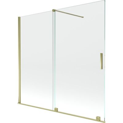 Mexen Velar parawan nawannowy 2-skrzydłowy przesuwny 170 x 150 cm, transparent, złoty Mexen Velar parawan nawannowy 2-skrzydłowy przesuwny 170 x 150 cm, transparent, złoty