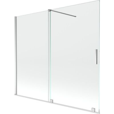 Mexen Velar parawan nawannowy 2-skrzydłowy przesuwny 180 x 150 cm, transparent, chrom Mexen Velar parawan nawannowy 2-skrzydłowy przesuwny 180 x 150 cm, transparent, chrom