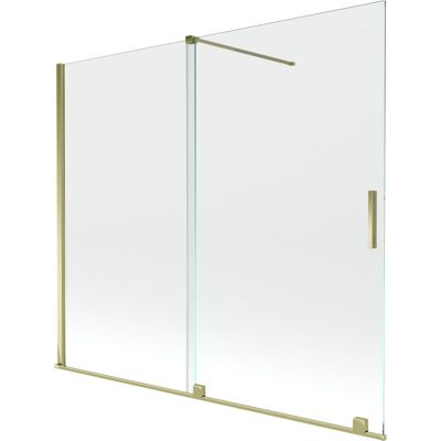Mexen Velar parawan nawannowy 2-skrzydłowy przesuwny 180 x 150 cm, transparent, złoty Mexen Velar parawan nawannowy 2-skrzydłowy przesuwny 180 x 150 cm, transparent, złoty