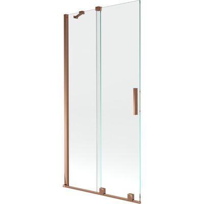Mexen Velar parawan nawannowy 2-skrzydłowy przesuwny 90 x 150 cm, transparent, różowe złoto Mexen Velar parawan nawannowy 2-skrzydłowy przesuwny 90 x 150 cm, transparent, różowe złoto