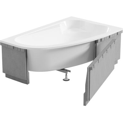Mexen X-ST obudowa styropianowa LED do wanny narożnej 240 cm, biała - 55022-01 Mexen X-ST obudowa styropianowa LED do wanny narożnej 240 cm, biała - 55022-01