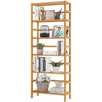 Homcom Mocy Regał Bambusowy Łazienka Biblioteczka Szafka Na Książki 60 X 26 X 162 Homcom Mocy Regał Bambusowy Łazienka Biblioteczka Szafka Na Książki 60 X 26 X 162
