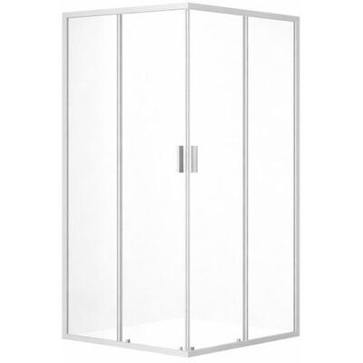 Narożna kabina prysznicowa Ravak Blix II NBLRV2 80x80 szkło transparent biały mat 1 szt Narożna kabina prysznicowa Ravak Blix II NBLRV2 80x80 szkło transparent biały mat 1 szt