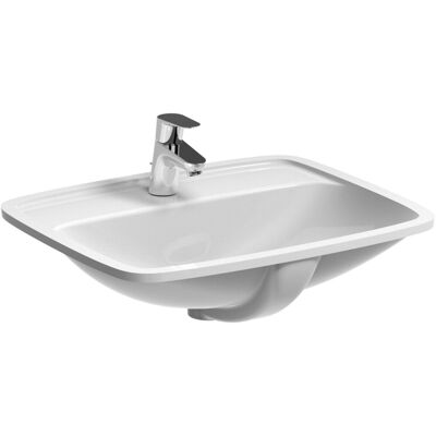 Koło NOVA PRO Umywalka podblatowa z półką, 55 cm prostokątna, z/o, z przelewem z przodu Koło NOVA PRO Umywalka podblatowa z półką, 55 cm prostokątna, z/o, z przelewem z przodu
