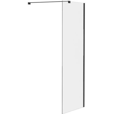 Nowoczesna kabina/ścianka prysznicowa Ravak Walk-In Wall Air 110 czarna szkło transparent 1szt Nowoczesna kabina/ścianka prysznicowa Ravak Walk-In Wall Air 110 czarna szkło transparent 1szt