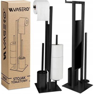 IRM Nowoczesny STOJAK VETTÄ na szczotka metalowy uchwyt na papier toaletowy WC IRM Nowoczesny STOJAK VETTÄ na szczotka metalowy uchwyt na papier toaletowy WC