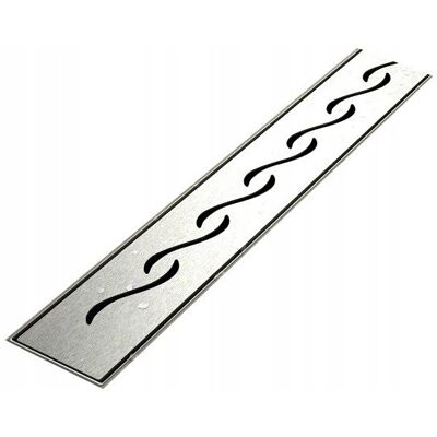 Hydroland Odpływ Liniowy 800 Prysznicowy Łazienkowy Fala 80 Cm Odwracalny Ruszt Hydroland Odpływ Liniowy 800 Prysznicowy Łazienkowy Fala 80 Cm Odwracalny Ruszt