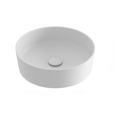 Okrągła umywalka ceramiczna nablatowa Ravak Uni Slim 400 cienkościenna biały mat 1szt Okrągła umywalka ceramiczna nablatowa Ravak Uni Slim 400 cienkościenna biały mat 1szt