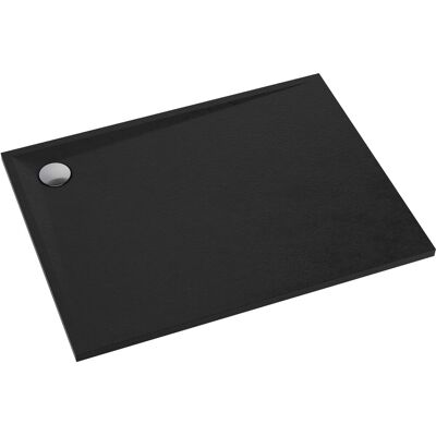 Omnires - STONE90/100BL - czarny mat - brodzik prysznicowy Omnires - STONE90/100BL - czarny mat - brodzik prysznicowy