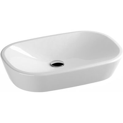 Owalna umywalka ceramiczna nablatowa Ravak Ceramic O 600 biała 1szt Owalna umywalka ceramiczna nablatowa Ravak Ceramic O 600 biała 1szt