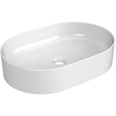 Owalna umywalka ceramiczna nablatowa Ravak Ceramic O Slim 550 biała 1szt Owalna umywalka ceramiczna nablatowa Ravak Ceramic O Slim 550 biała 1szt