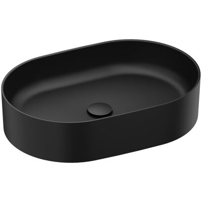 Owalna umywalka ceramiczna nablatowa Ravak CERAMIC O Slim 550 czarny mat 1szt Owalna umywalka ceramiczna nablatowa Ravak CERAMIC O Slim 550 czarny mat 1szt