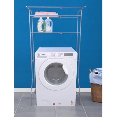 Inny producent Półka na pralkę/ łazienkowa Suszarka na pranie z 2 półkami 170/ 60-90cm Inny producent Półka na pralkę/ łazienkowa Suszarka na pranie z 2 półkami 170/ 60-90cm