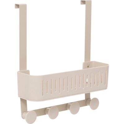 JJA SAS Półka Prysznicowa Bez Wiercenia Na Drzwi Kabiny Easy Beżowa, 30 X 11,5 X 33,8 Cm JJA SAS Półka Prysznicowa Bez Wiercenia Na Drzwi Kabiny Easy Beżowa, 30 X 11,5 X 33,8 Cm