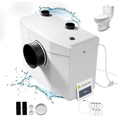 Juskys POMPA WC ROZDRABNIACZ MŁYNEK ŚCIEKÓW PRZEPOMPOWNIA TOALETY 600W DO 7M 240L Juskys POMPA WC ROZDRABNIACZ MŁYNEK ŚCIEKÓW PRZEPOMPOWNIA TOALETY 600W DO 7M 240L
