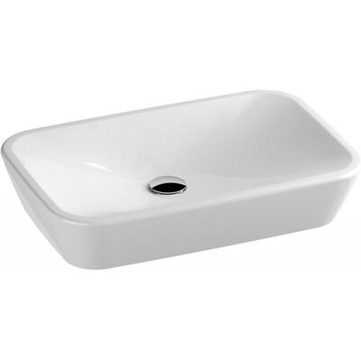 Prostokątna umywalka ceramiczna nablatowa Ravak Delizia 60 biała 1szt Prostokątna umywalka ceramiczna nablatowa Ravak Delizia 60 biała 1szt