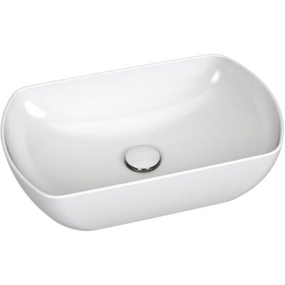 Prostokątna umywalka ceramiczna nablatowa Ravak Uni 500 O Slim biała 1szt Prostokątna umywalka ceramiczna nablatowa Ravak Uni 500 O Slim biała 1szt