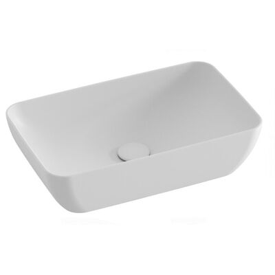Prostokątna umywalka ceramiczna nablatowa Ravak Uni 500 R Slim cienkościenna biały mat 1szt Prostokątna umywalka ceramiczna nablatowa Ravak Uni 500 R Slim cienkościenna biały mat 1szt