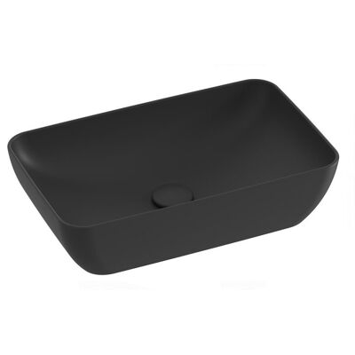 Umywalka Ravak Uni Czarna na Blat - 50x31 cm Umywalka Ravak Uni Czarna na Blat - 50x31 cm