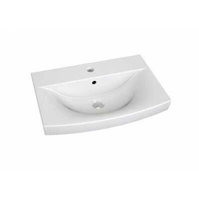 Prostokątna umywalka ceramiczna Ravak FAN 500 biała 1szt Prostokątna umywalka ceramiczna Ravak FAN 500 biała 1szt