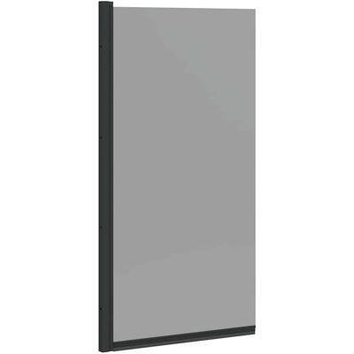 vidaXL Ścianka prysznicowa do kąpieli Czarny 68 x 130 cm Szkło hartowane vidaXL Ścianka prysznicowa do kąpieli Czarny 68 x 130 cm Szkło hartowane
