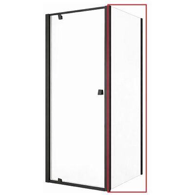 Ścianka prysznicowa stała Ravak Pivot PPS 80 czarna szkło transparent 1 szt Ścianka prysznicowa stała Ravak Pivot PPS 80 czarna szkło transparent 1 szt