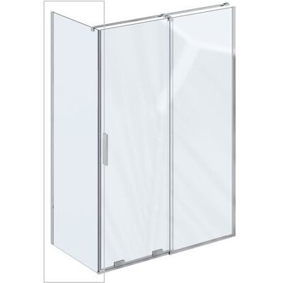 Ścianka prysznicowa stała Ravak Roll ROPS 90 szkło transparent chrom 1 szt Ścianka prysznicowa stała Ravak Roll ROPS 90 szkło transparent chrom 1 szt