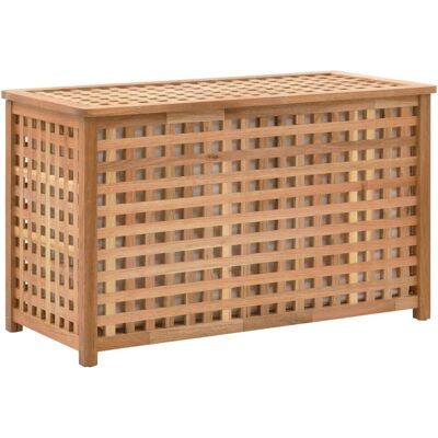 VMP Skrzynia na pranie, 77,5x37,5x46,5 cm, lite drewno orzechowe VMP Skrzynia na pranie, 77,5x37,5x46,5 cm, lite drewno orzechowe