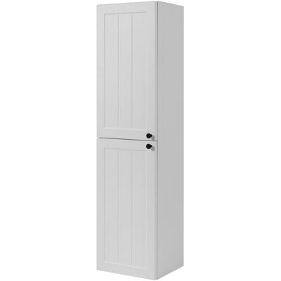 3xE Living Słupek łazienkowy, biała, 35 x 136 x 27 cm, uchwyt czarny 3xE Living Słupek łazienkowy, biała, 35 x 136 x 27 cm, uchwyt czarny