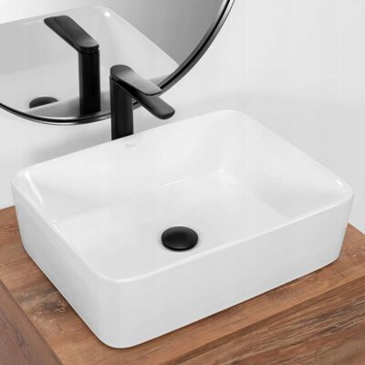Rea ŚNIEŻNA CERAMICZNA UMYWALKA NABLATOWA 48 x 36,5 Rea ŚNIEŻNA CERAMICZNA UMYWALKA NABLATOWA 48 x 36,5