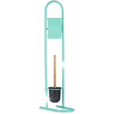 Inny producent Stojak na papier toaletowy UCHWYT szczotka do WC miętowy metalowy 80,8 cm Inny producent Stojak na papier toaletowy UCHWYT szczotka do WC miętowy metalowy 80,8 cm