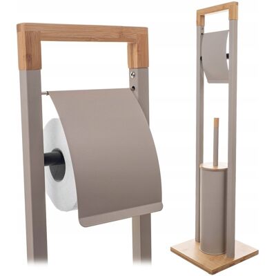 KADAX STOJAK NA PAPIER TOALETOWY UCHWYT WIESZAK SZCZOTKA DO WC 2w1 POJEMNIK BEŻ KADAX STOJAK NA PAPIER TOALETOWY UCHWYT WIESZAK SZCZOTKA DO WC 2w1 POJEMNIK BEŻ
