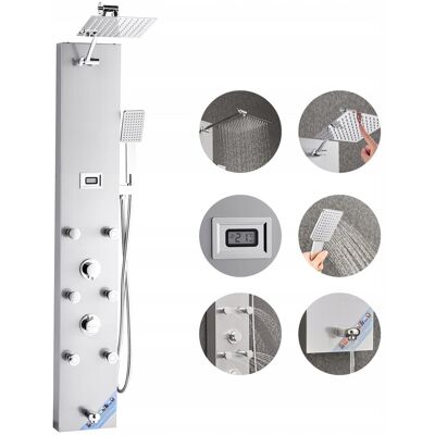 SYSTEM PRYSZNICOWY VEVOR Z PANELEM I DESZCZOWNICĄ 124 CM PREMIUM STAL 304 SYSTEM PRYSZNICOWY VEVOR Z PANELEM I DESZCZOWNICĄ 124 CM PREMIUM STAL 304